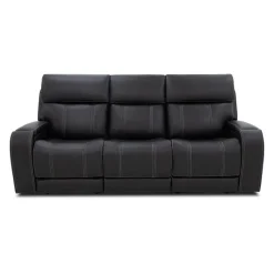 Power Reclining Sofa with Adjustable Headrests, Fold-Down Seat and Immersive Sound System