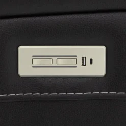Power Reclining Sofa with Adjustable Headrests, Fold-Down Seat and Immersive Sound System