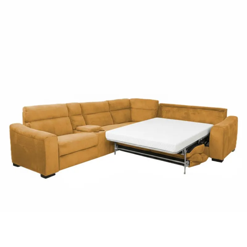 Power Reclining Sleeper Sectional with Console - 6 pcs