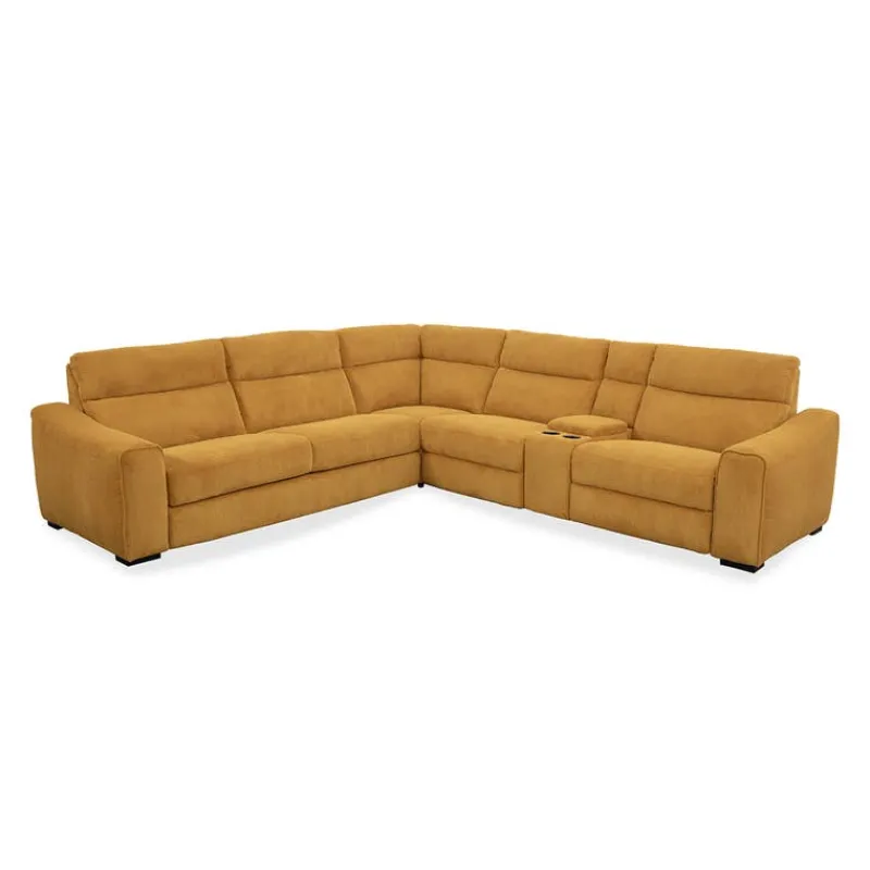 Power Reclining Sleeper Sectional with Console - 6 pcs