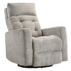 Power Rocker Swivel Recliner with Adjustable Headrest