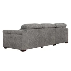 Power Sectional Bed with Sliding Seats and Storage Chaise