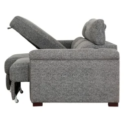 Power Sectional Bed with Sliding Seats and Storage Chaise