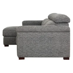 Power Sectional Bed with Sliding Seats and Storage Chaise