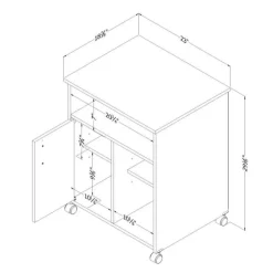 Meubles South Shore Printer Stand - South Shore