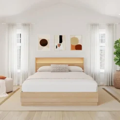 Nexera Queen Bed and Headboard with Integrated Light (60