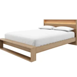 Nexera Queen Bed and Headboard with Lighting (60") -