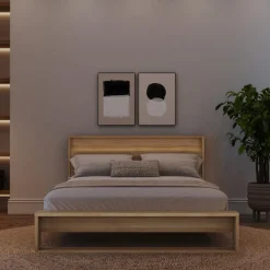 Nexera Queen Bed and Headboard with Lighting (60