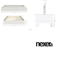 Nexera Queen Bed with 2-Drawer Storage and Headboard (60
