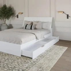 Nexera Queen Bed with 2-Drawer Storage and Headboard (60