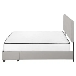 Monarch Queen Bed with 2-Drawer Storage and Headboard (60") -