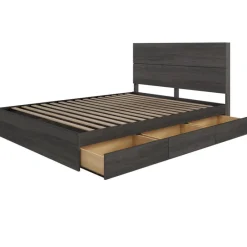 Nexera Queen Bed with 3-Drawer Storage (60