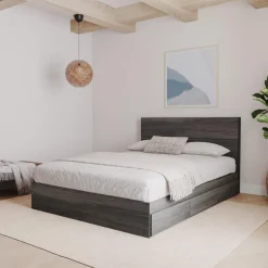 Nexera Queen Bed with 3-Drawer Storage (60