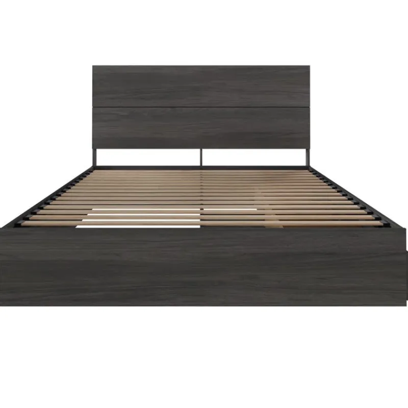 Nexera Queen Bed with 3-Drawer Storage (60") -