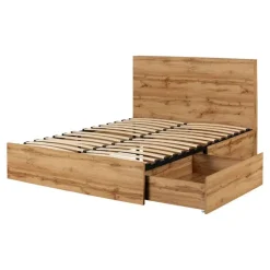 Meubles South Shore Queen Bed with 2-Drawer Storage and Headboard (60