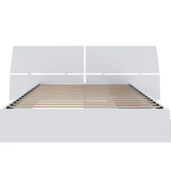 Nexera Queen Bed with 3-Drawer Storage and Headboard (60") -