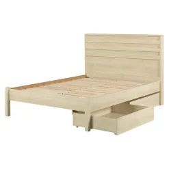 Meubles South Shore Queen Bed with 2-Drawer Storage and Headboard (60