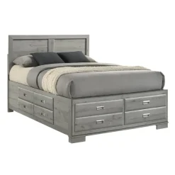 Queen Bed with Drawers & Headboard - 60"