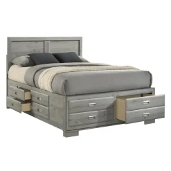 Queen Bed with Drawers & Headboard - 60