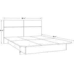 SUA-V Queen Bed with Headboard (60