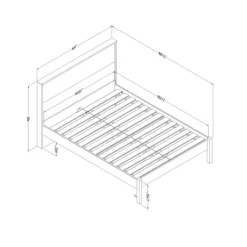 Meubles South Shore Queen Bed with Headboard (60