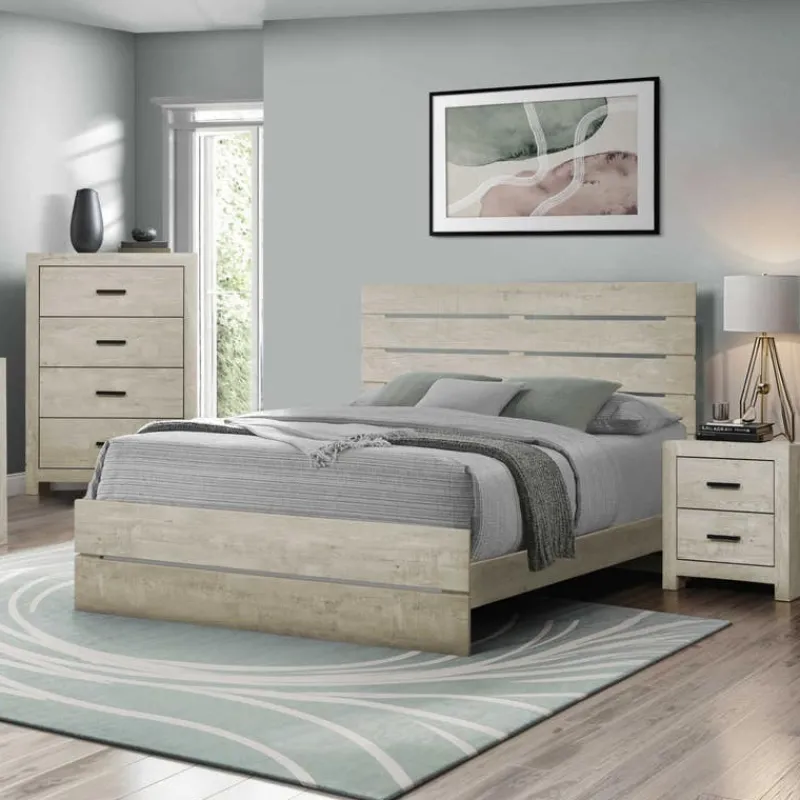Monarch Queen Bed with Headboard (60") -