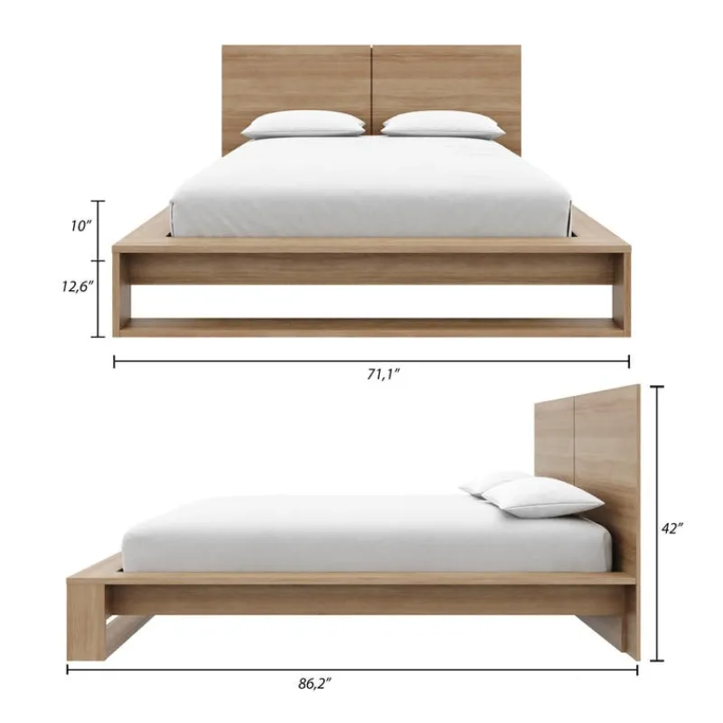 Nexera Queen Bed with Headboard (60") -
