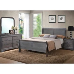 Queen Bed with Headboard (60")