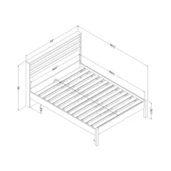 Meubles South Shore Queen Bed with Headboard (60