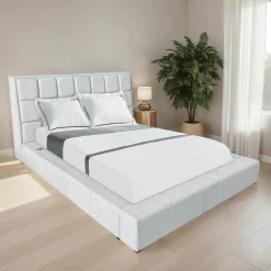 Queen Bed with Reading Lights and Console (60