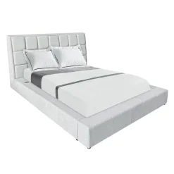 Queen Bed with Reading Lights and Console (60