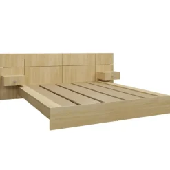 SUA-V Queen Bed with Wall Units & Nightstands (60