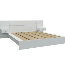SUA-V Queen Bed with Wall Units & Nightstands (60