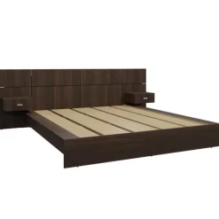 SUA-V Queen Bed with Wall Units & Nightstands (60