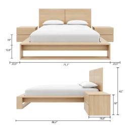 Nexera Queen Bedroom Set (60") - 4 pcs -