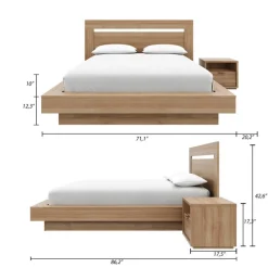 Nexera Queen Bedroom Set (60") - 3 pcs -