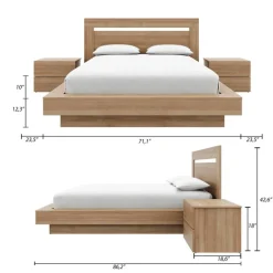 Nexera Queen Bedroom Set (60") - 4 pcs -