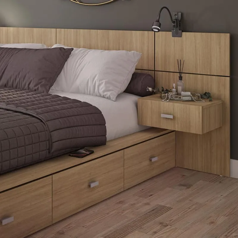 SUA-V Queen Bedroom Set with 6-Drawer Storage (60") - 4 pcs