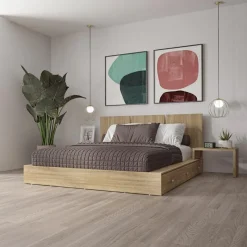SUA-V Queen Bedroom Set with 6-Drawer Storage (60