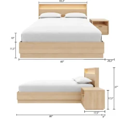 Nexera Queen Bedroom Set with Lighting (60