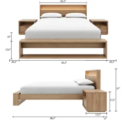 Nexera Queen Bedroom Set with Lighting (60