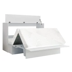 Queen Cabinet Bed with 6.5-inch Mattress -
