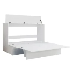 Queen Cabinet Bed with 6.5-inch Mattress -