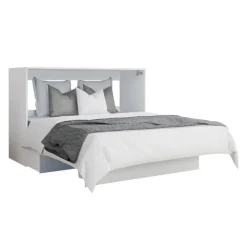 Queen Cabinet Bed with 6.5-inch Mattress -