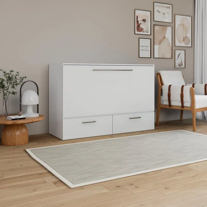 Queen Cabinet Bed with 6.5-inch Mattress -