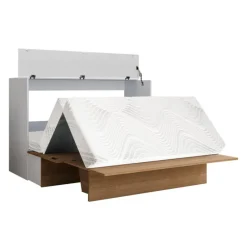Queen Cabinet Bed with 6.5-inch Mattress -