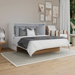 Queen Cabinet Bed with 6.5-inch Mattress -