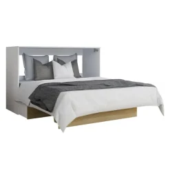 Queen Cabinet Bed with 6.5-inch Mattress -