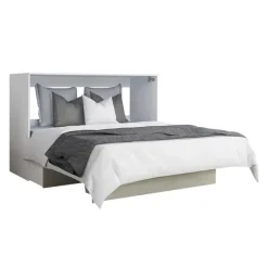 Queen Cabinet Bed with 6.5-inch Mattress -