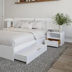 Nexera Queen 2-Drawer Storage Bedroom Set (60
